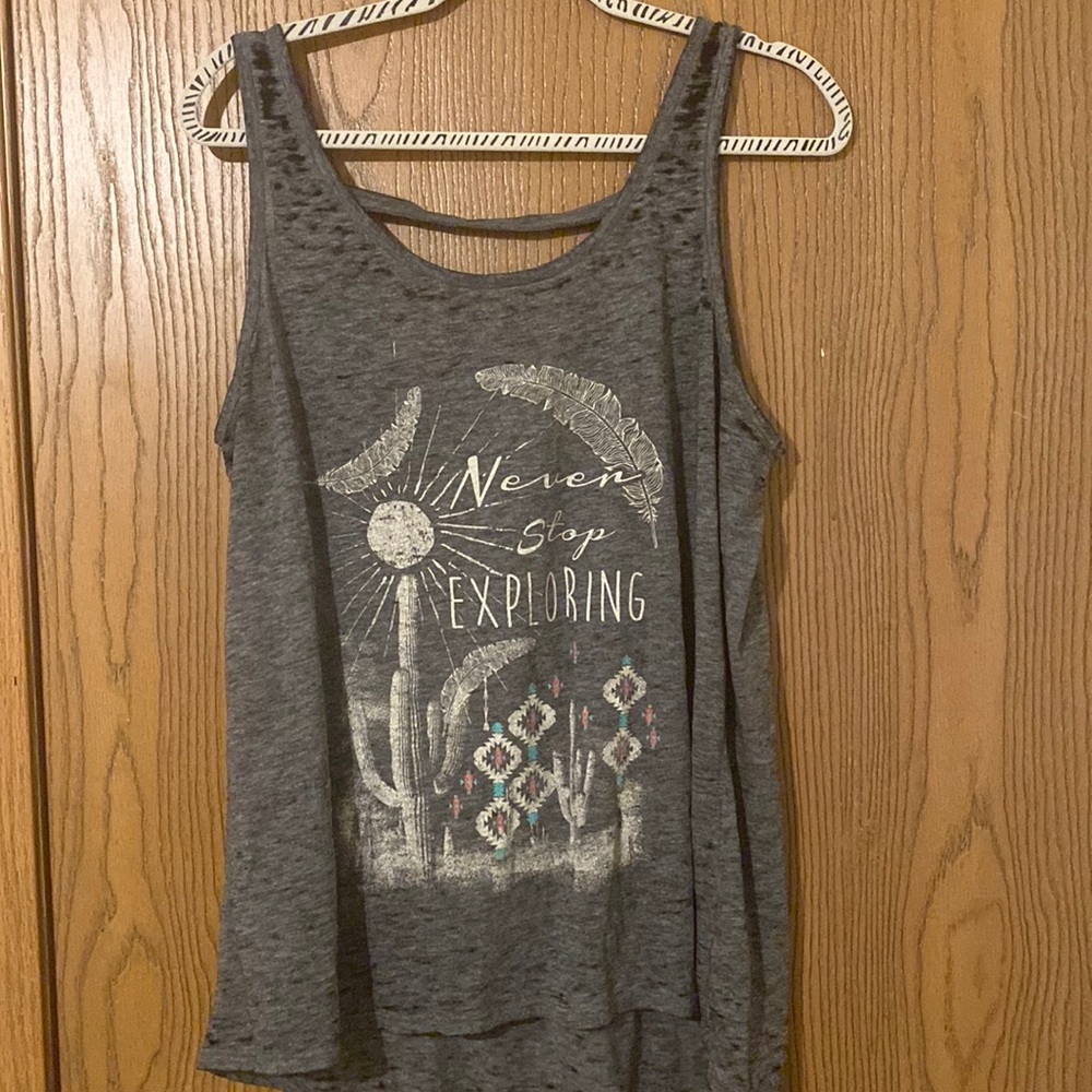 Gray tank top